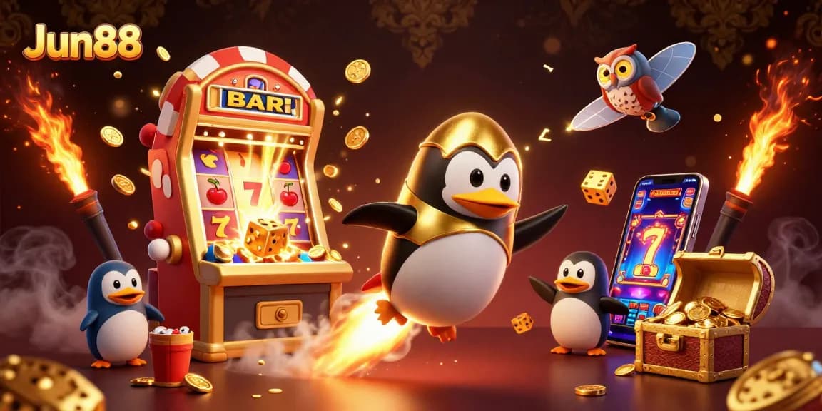 Experience the thrill of Jun88 with a vibrant 3D casino adventure featuring dynamic games and golden rewards.