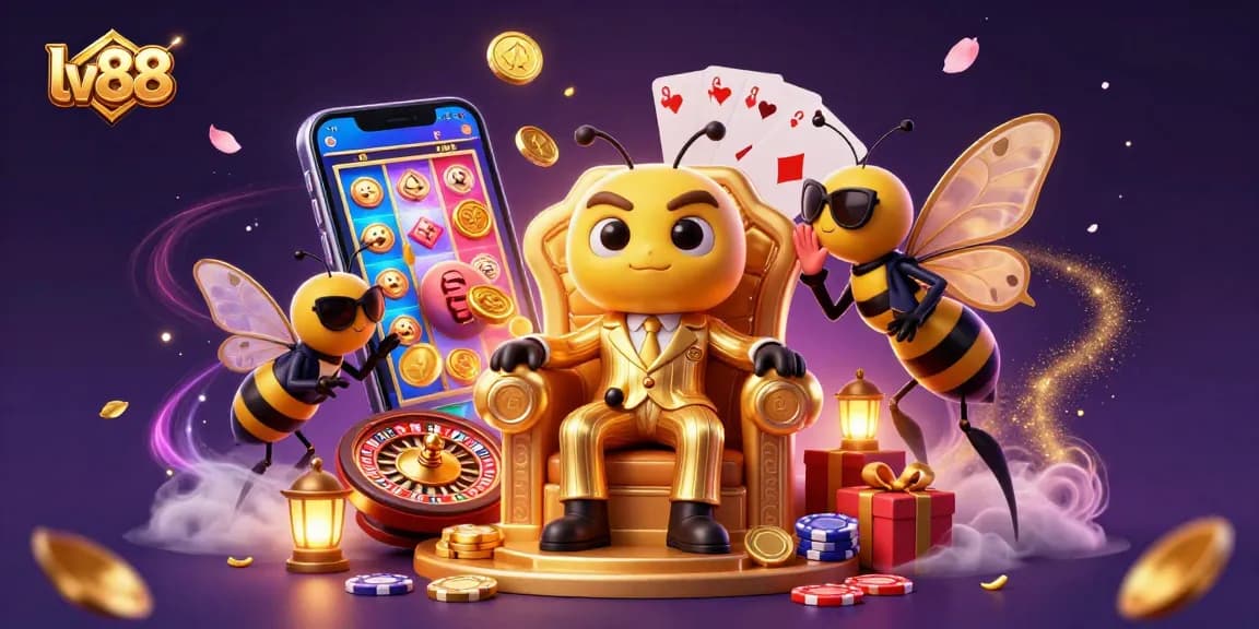 Experience thrilling gameplay at lv88, showcasing dynamic characters and captivating casino elements.