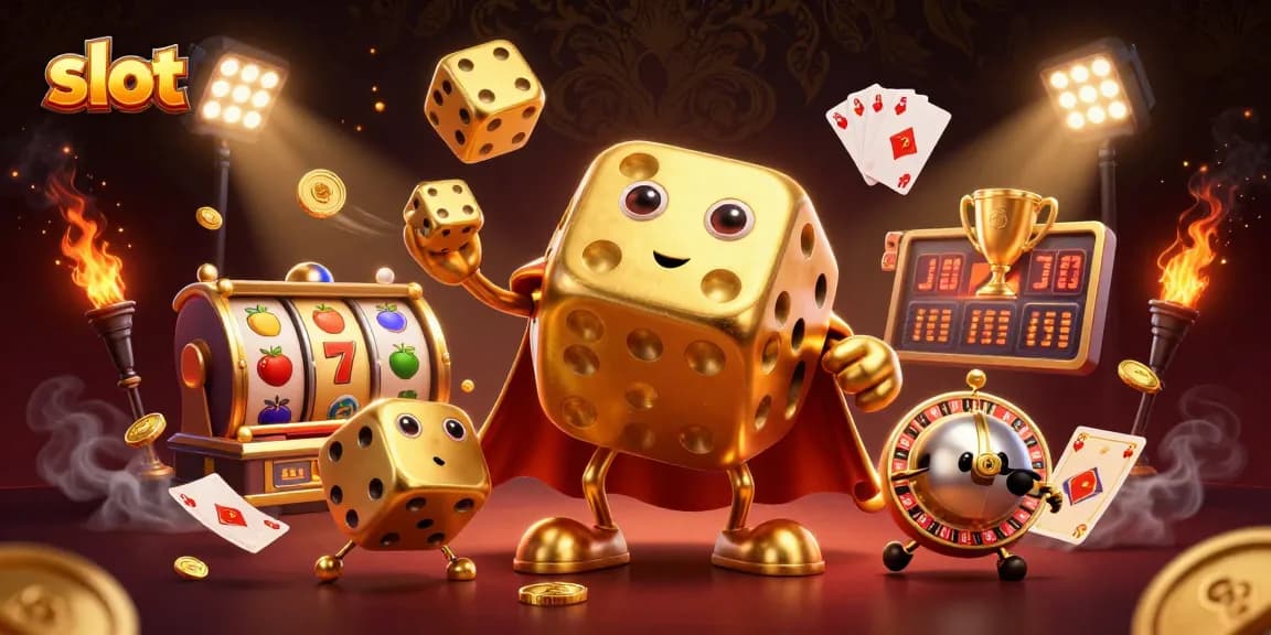 Engage with exciting slot games featuring dazzling 3D visuals and vibrant casino elements.