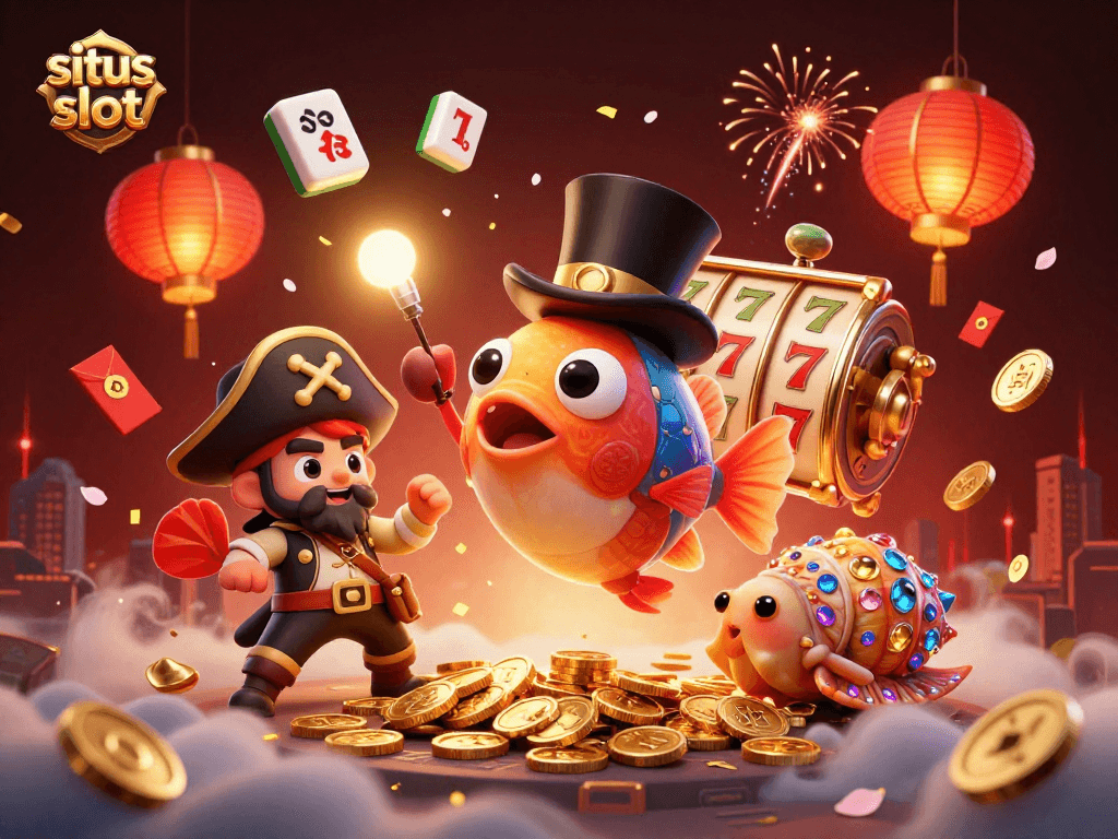 Menyambut kesempatan emas dengan situs slot terbaik dan karakter unik yang menarik koin berkilau.