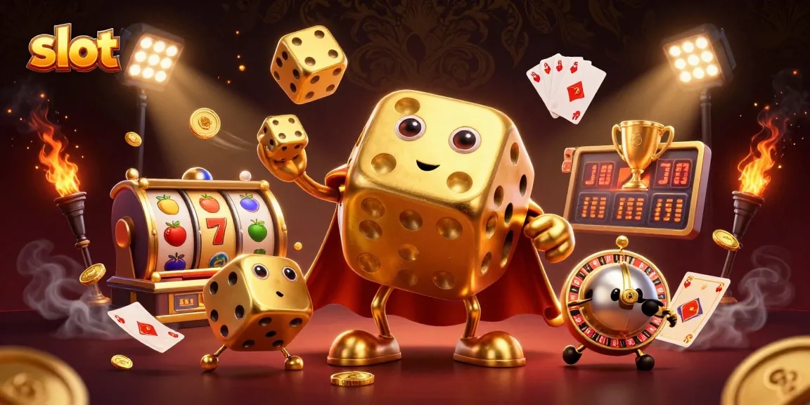 Engage with exciting slot games featuring dazzling 3D visuals and vibrant casino elements.
