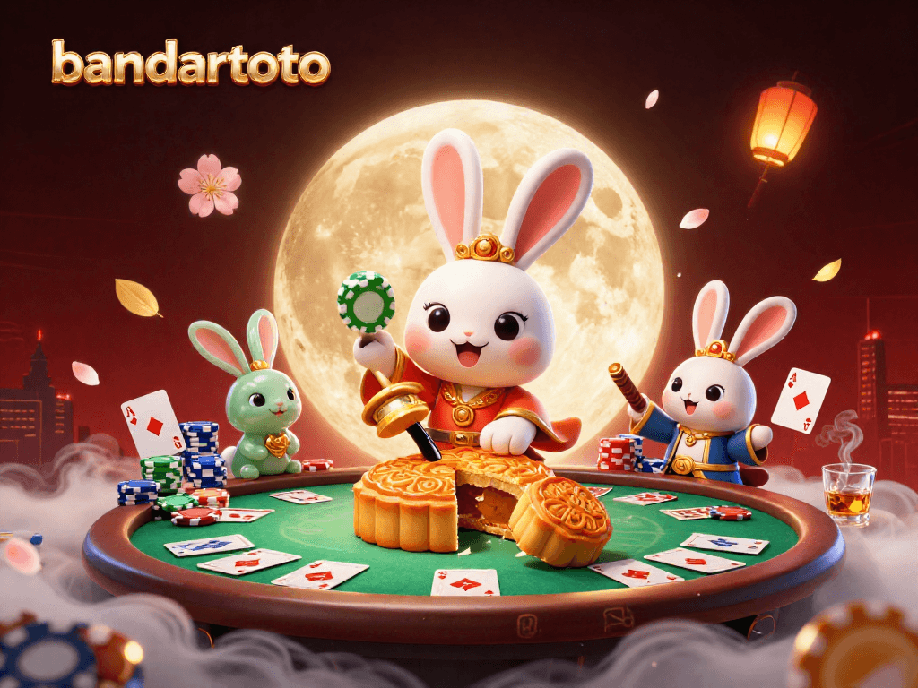 Experience thrilling moments with bandartoto as a moon rabbit reveals poker chips inside mooncakes.