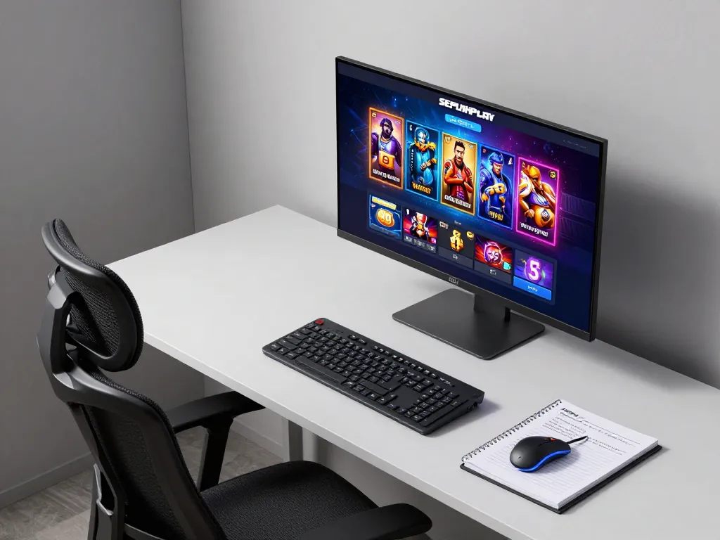Play exciting games on SEPUHPLAY with a modern online gaming setup featured
