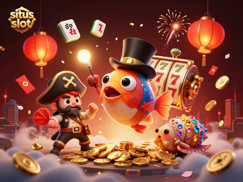 Menyambut kesempatan emas dengan situs slot terbaik dan karakter unik yang menarik koin berkilau.