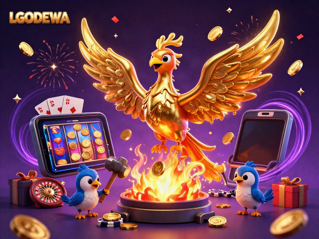 Experience thrilling gameplay with LGODEWA's molten phoenix and dynamic casino elements.