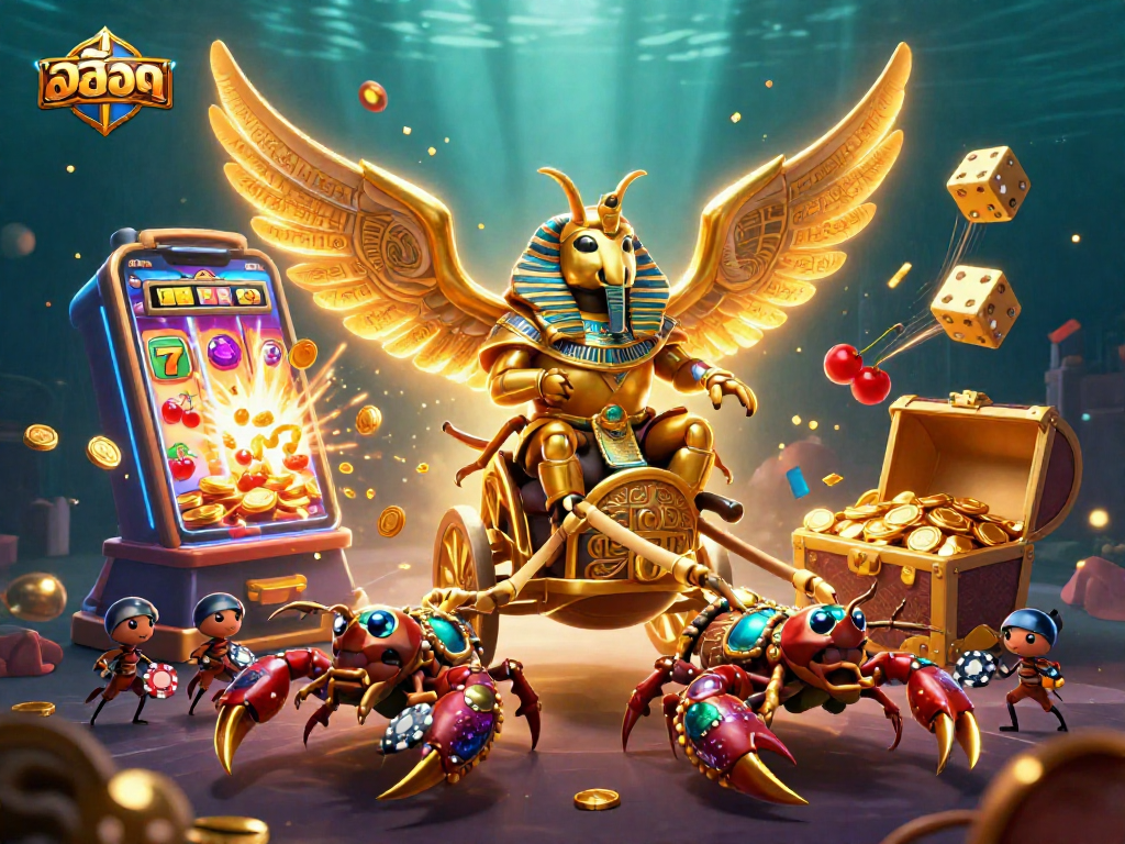 Spin the สล็อต slots with excitement, featuring dynamic characters and a jackpot explosion!