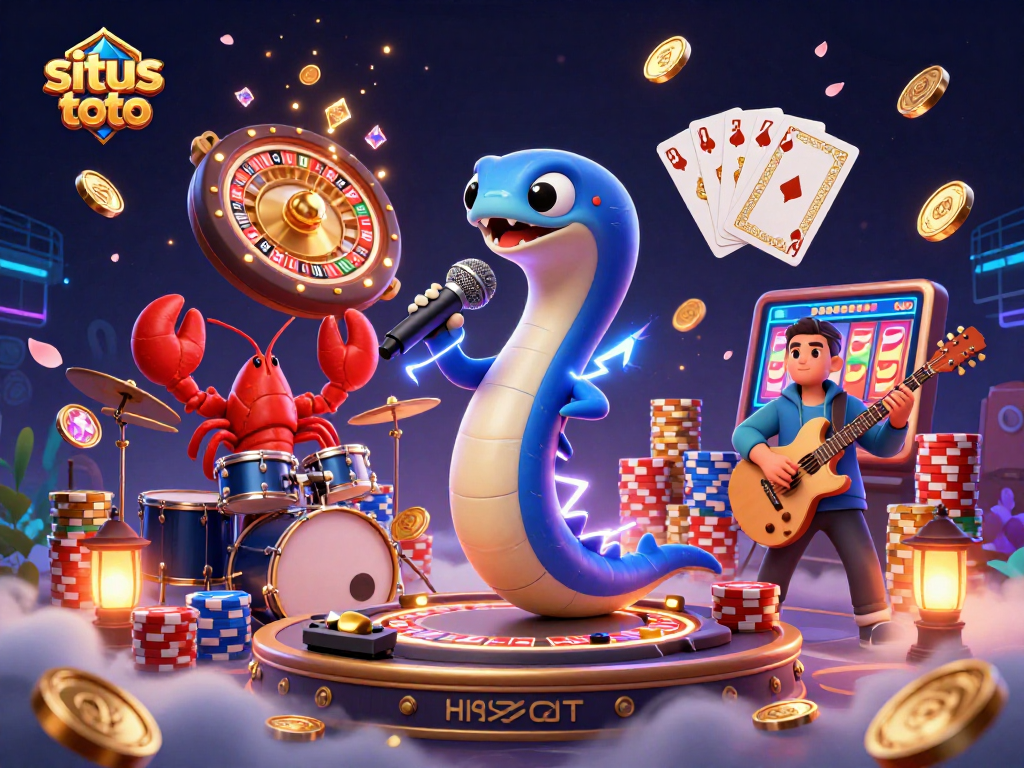 Menangkan judi situs toto dengan berbagai elemen kasino yang menarik dalam ilustrasi 3D yang memukau.