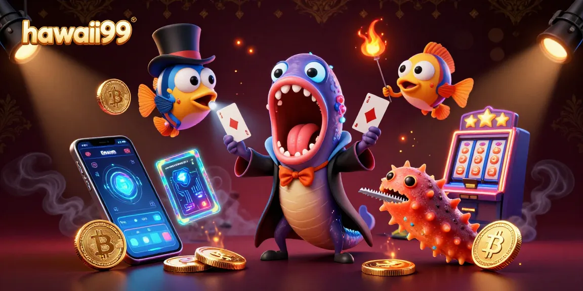 Experience the magic of hawaii99 with glowing casino elements and vibrant characters in a captivating scene.