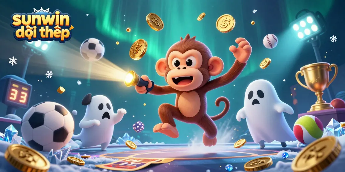 Engage with sunwin đổi thưởng at a haunted casino, featuring dynamic sports betting elements and playful characters.