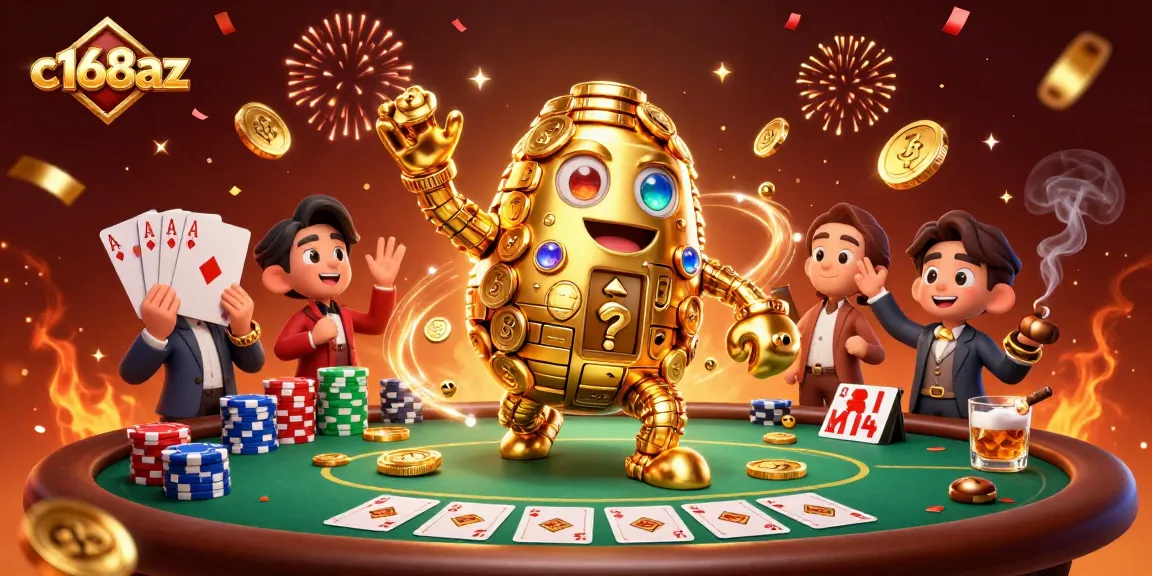 Experience thrilling wins at c168az with our golden golem and card game action!