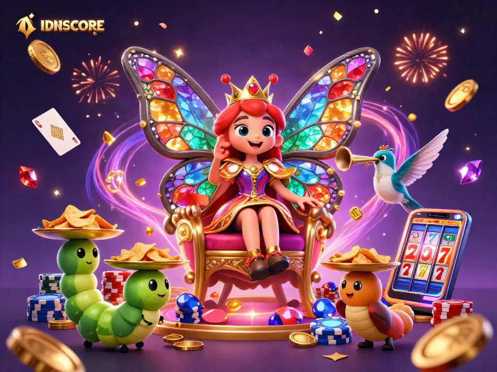 IDNSCORE makes waves with vibrant casino illustration featuring exquisite gaming elements.