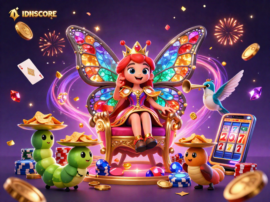 IDNSCORE makes waves with vibrant casino illustration featuring exquisite gaming elements.