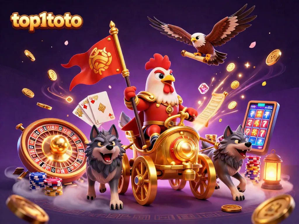 Menggandakan kegembiraan taruhan di top1toto dengan ilustrasi kasino yang megah dan warna-warni