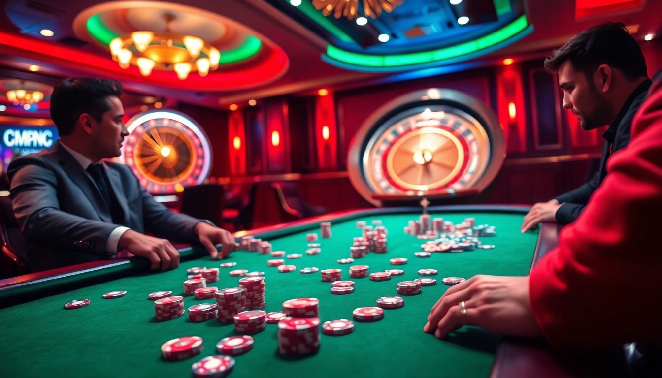 Engage in high-stakes action at MM88 PRESS poker table surrounded by luxury elements.