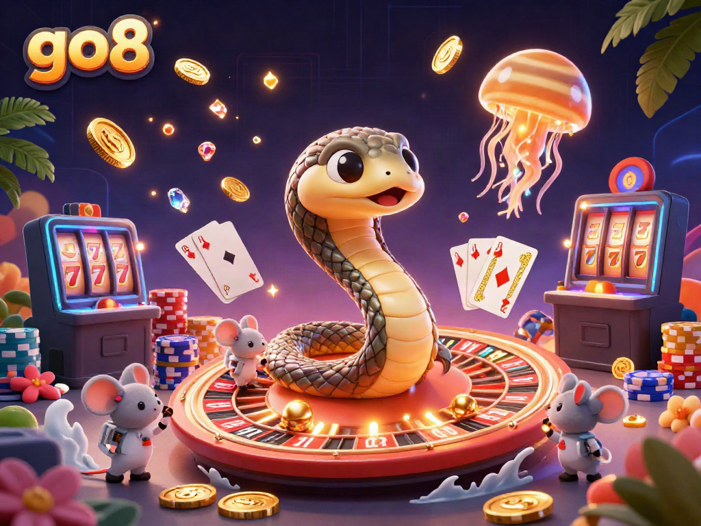 Experience fun with go8 as astronauts bet on a roulette wheel set in space.