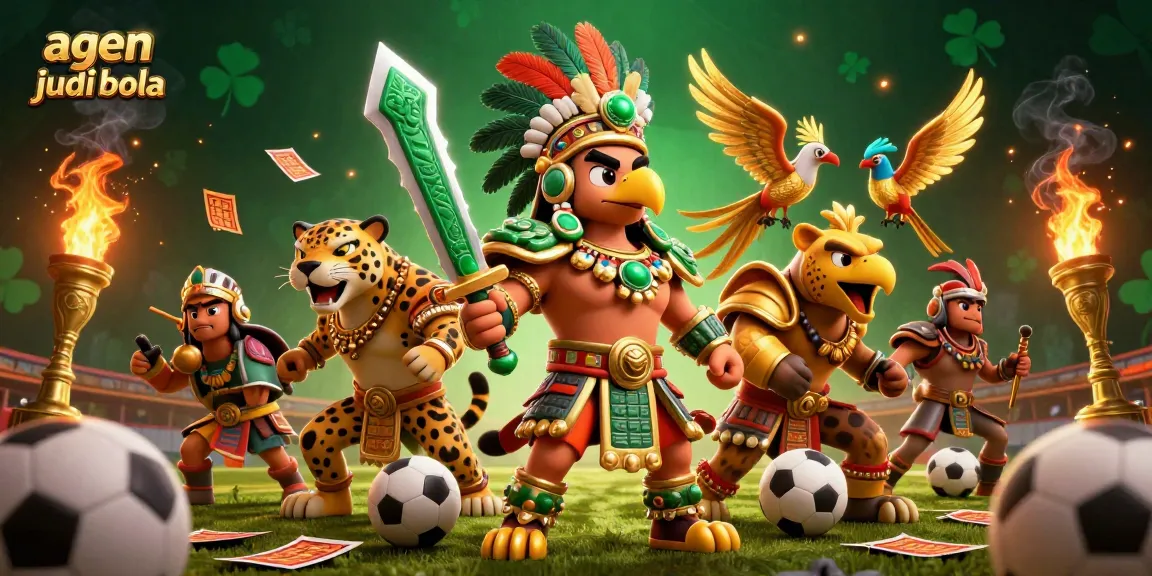 Win big with agen judi bola by exploring vibrant sports betting elements in this dynamic illustration