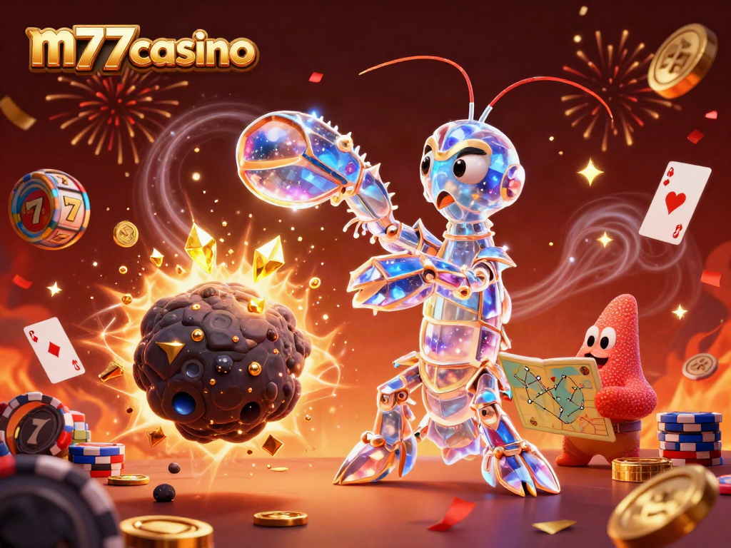 Merancang kemenangan di m77casino dengan samurai udang mantis dan elemen perjudian.