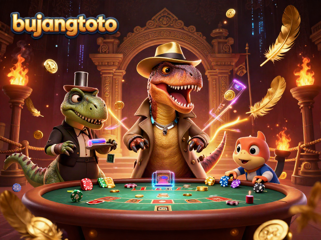 Experience the thrilling action at bujangtoto’s blackjack table with a velociraptor card counter, a suspicious stegosaurus pit boss, and a sneaky compy pickpocket.
