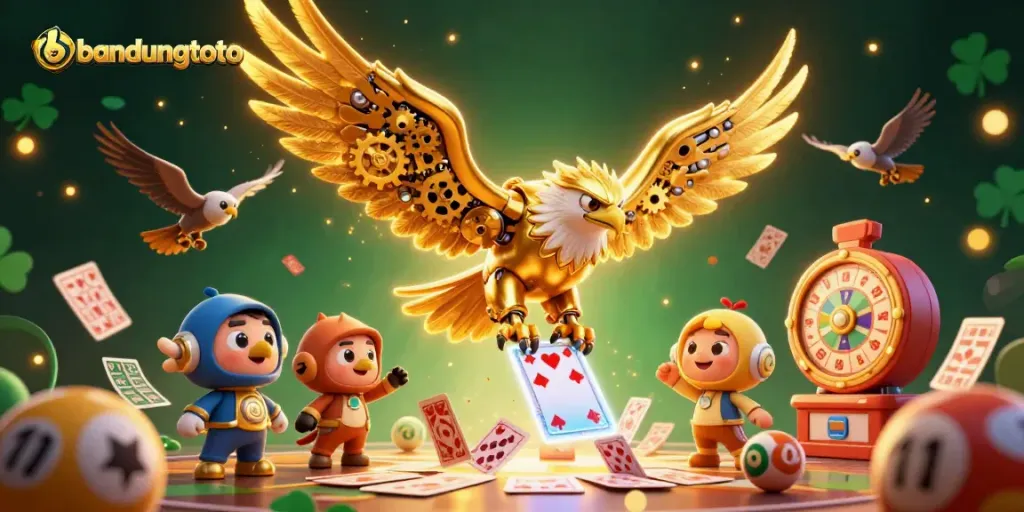 Engage with the exhilarating world of bandungtoto lottery, capturing the thrilling moment with vibrant illustrations.