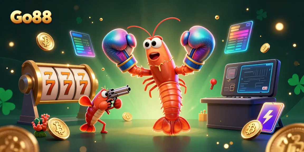 Experience the thrilling world of Go88 with vibrant slot games and playful sea creatures.
