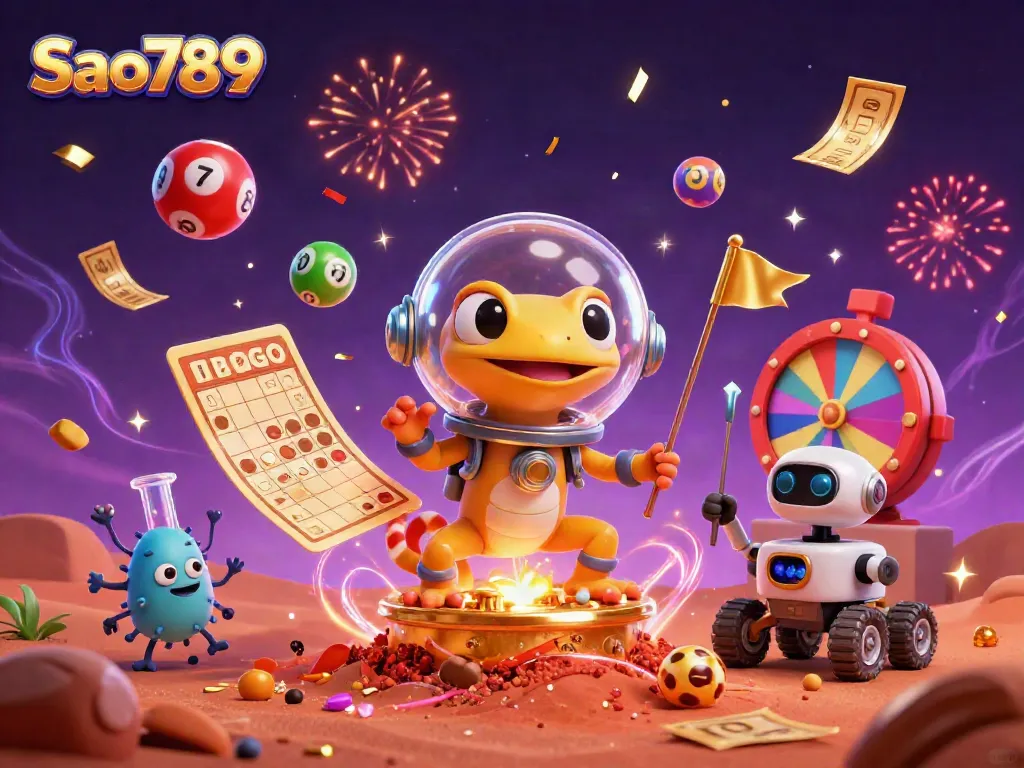 Play Sao789 games with vibrant casino elements and exciting characters in action