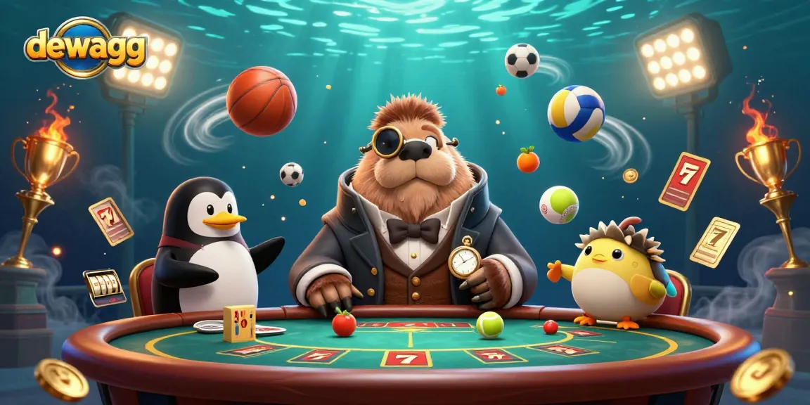 Dewagg players enjoy exciting slot games while betting with vibrant symbols and tokens.