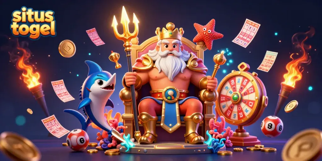 Engage in situs togel action with vibrant 3D characters, lottery elements, and stunning visual effects.