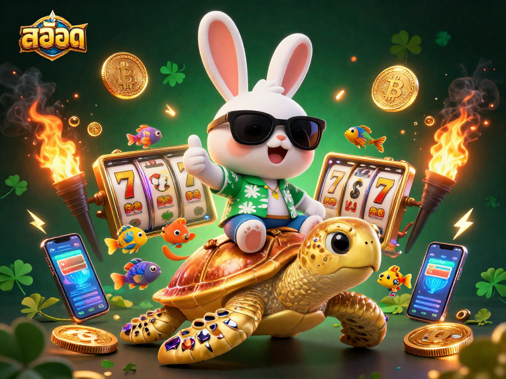 Experience thrilling สล็อต gameplay with vibrant characters and exciting elements in a casino-themed digital scene.