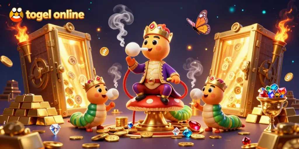 Menangkan togel online dengan simbol bola lotere dan koin emas yang berlimpah.