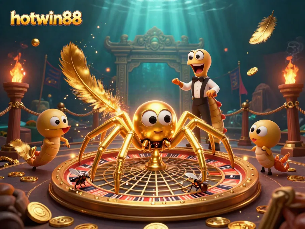 Engage with hotwin88 at the online casino, spinning the roulette web with vibrant betting tokens.