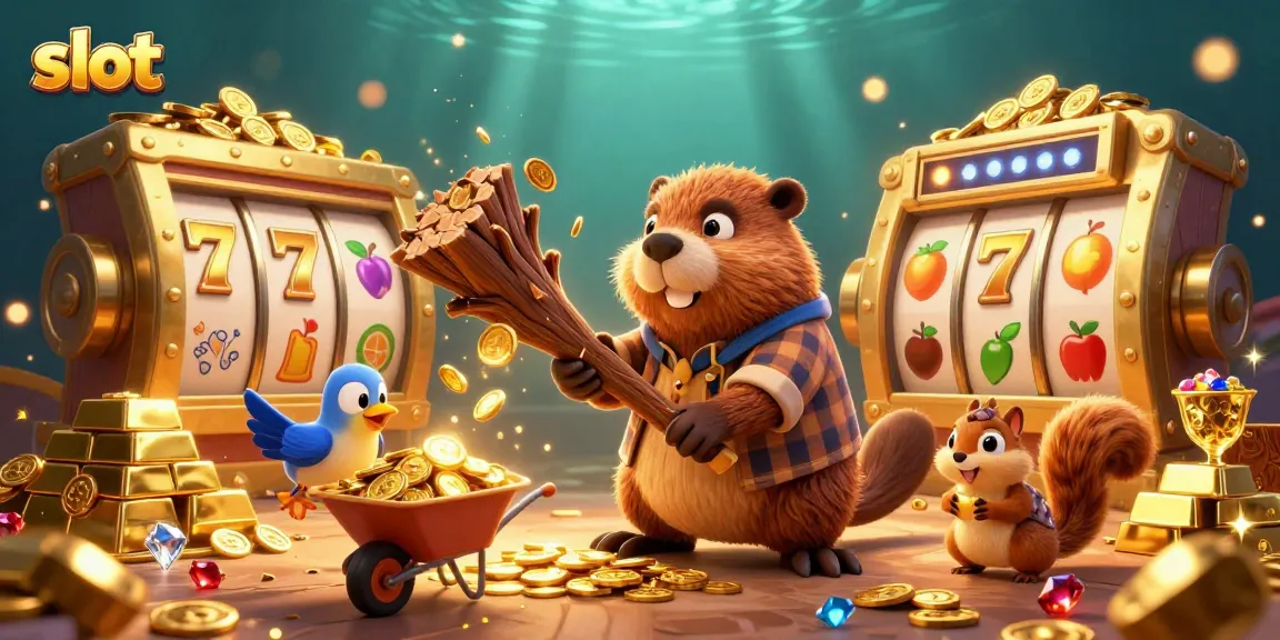 Spin winning slots in an exciting 3D casino scene filled with golden treasures and joyful characters.