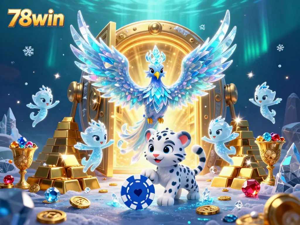 Engage in immersive gaming action at 78win with vibrant casino characters and treasures.