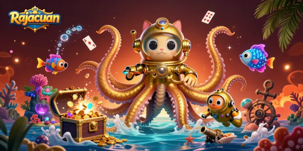 Engage in thrilling games at Rajacuan while diving into vibrant underwater treasure adventures.