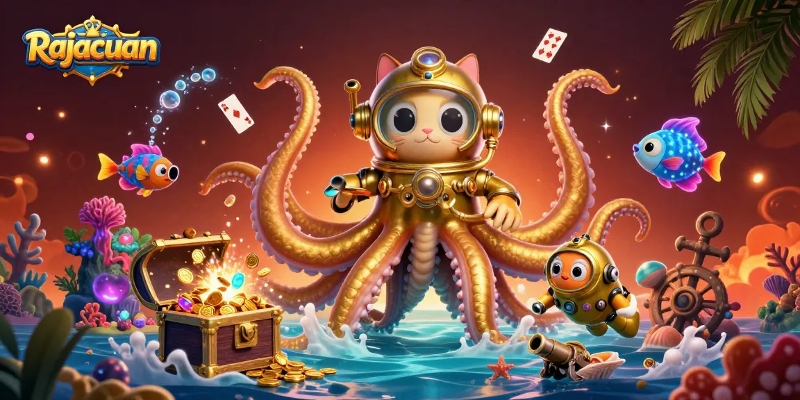 Engage in thrilling games at Rajacuan while diving into vibrant underwater treasure adventures.