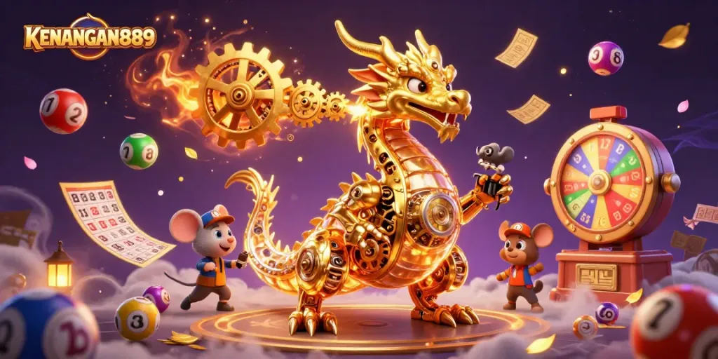 Engage with the thrilling KENANGAN889 experience through a captivating animated scene of gaming excitement.