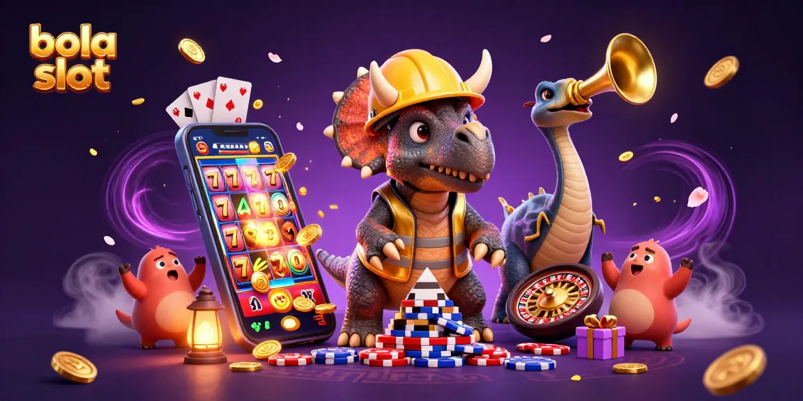 Win big with bola slot featuring vibrant characters and dynamic casino elements
