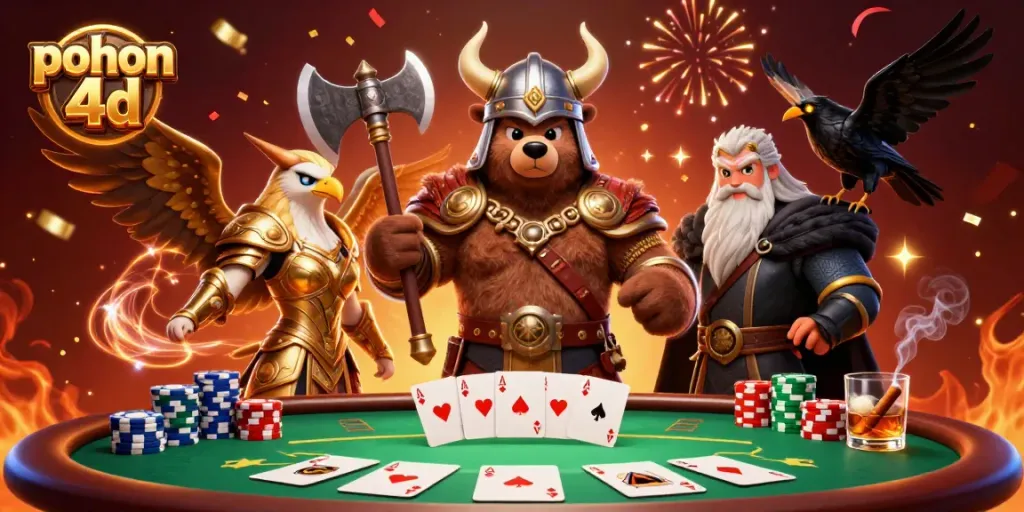 Engage in exciting gameplay at pohon 4d with vivid characters and dynamic poker elements.
