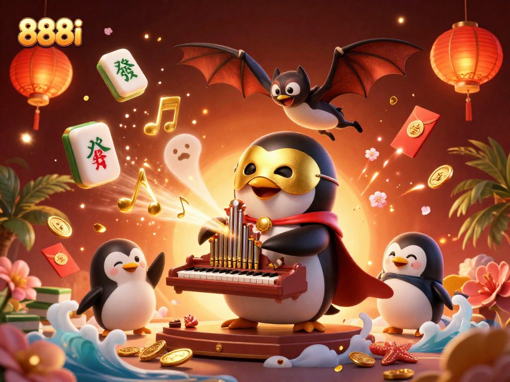 Engage in thrilling gameplay at 888i with vivid illustrations of gambling excitement and rewards.