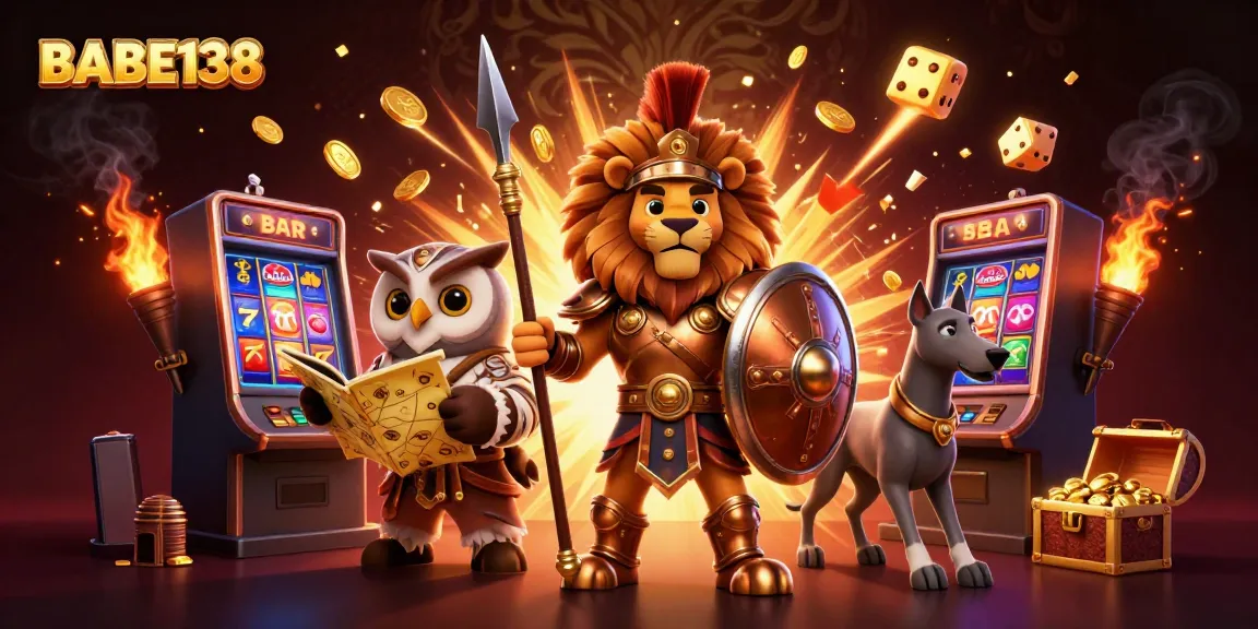 Gambaran menarik berfokus pada BABE138 dengan elemen slot dan jackpot yang melimpah.