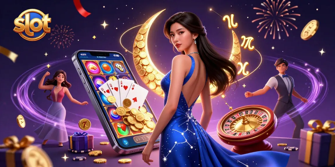 Spin the slot reels for jackpots in this vibrant casino illustration featuring stunning elements.