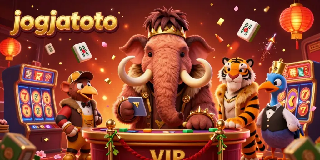 Experience the thrill at jogjatoto with vibrant 3D casino scenes featuring unique characters and dynamic elements.