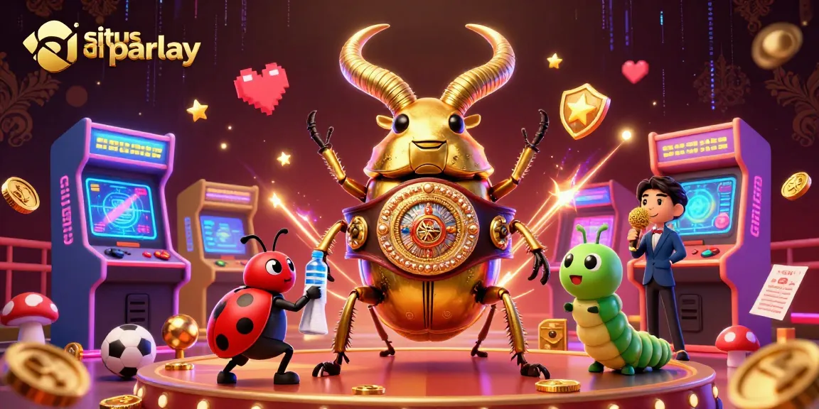 Memperlihatkan situs parlay dalam ilustrasi 3D, dengan karakter lucu bersaing di arena taruhan.