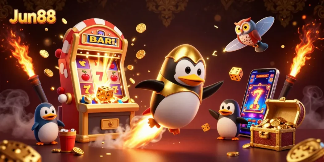 Experience the thrill of Jun88 with a vibrant 3D casino adventure featuring dynamic games and golden rewards.