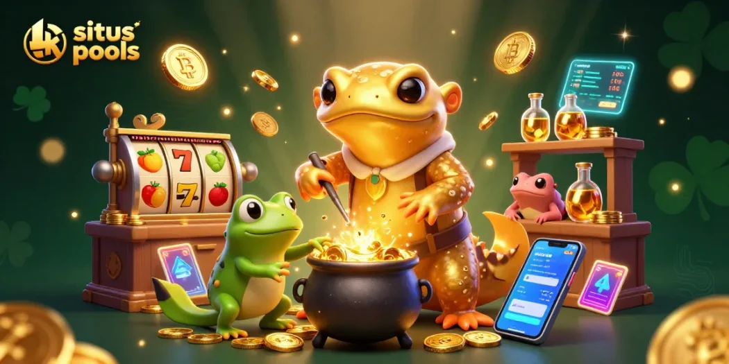 Menggertakan situs hk pools dengan jackpot dan mesin slot, merangkum keseruan suasana casino.
